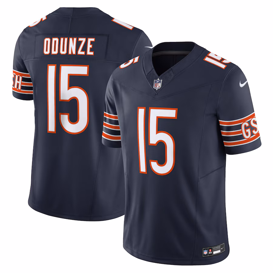Men's Chicago Bears Rome Odunze Nike Navy Vapor F.U.S.E. Limited Jersey - Ujersey NFL Shop