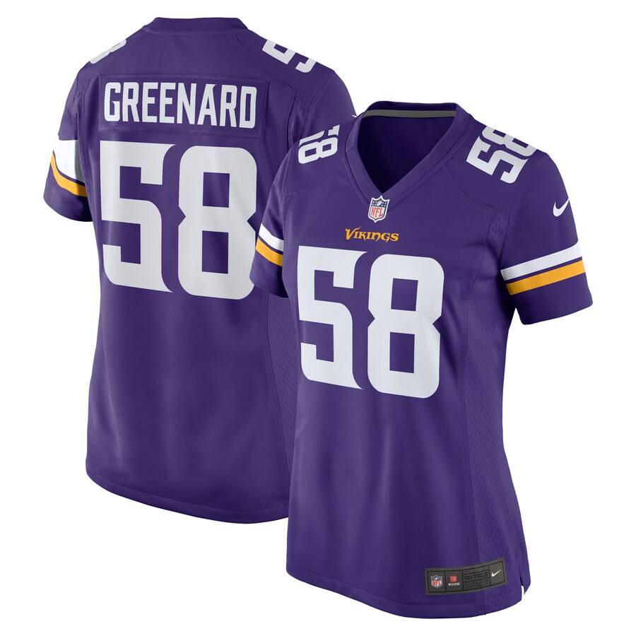 Women's Minnesota Vikings Jonathan Greenard Nike  Purple Team Game Jersey - Ujersey NFL Shop