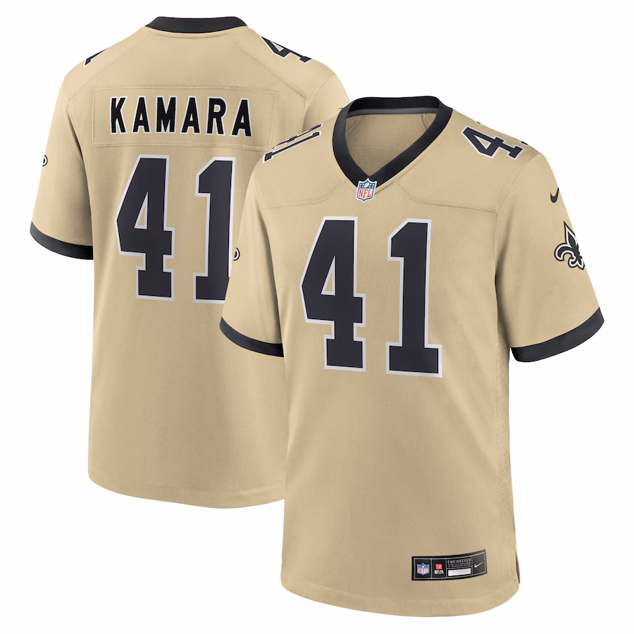 Youth Nike Alvin Kamara Gold New Orleans Saints Gameday Golds Alternate Game Player Jersey