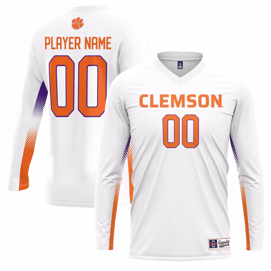 Clemson Tigers GameDay Greats Unisex NIL Lightweight Volleyball Jersey - White - Ujersey NFL Shop