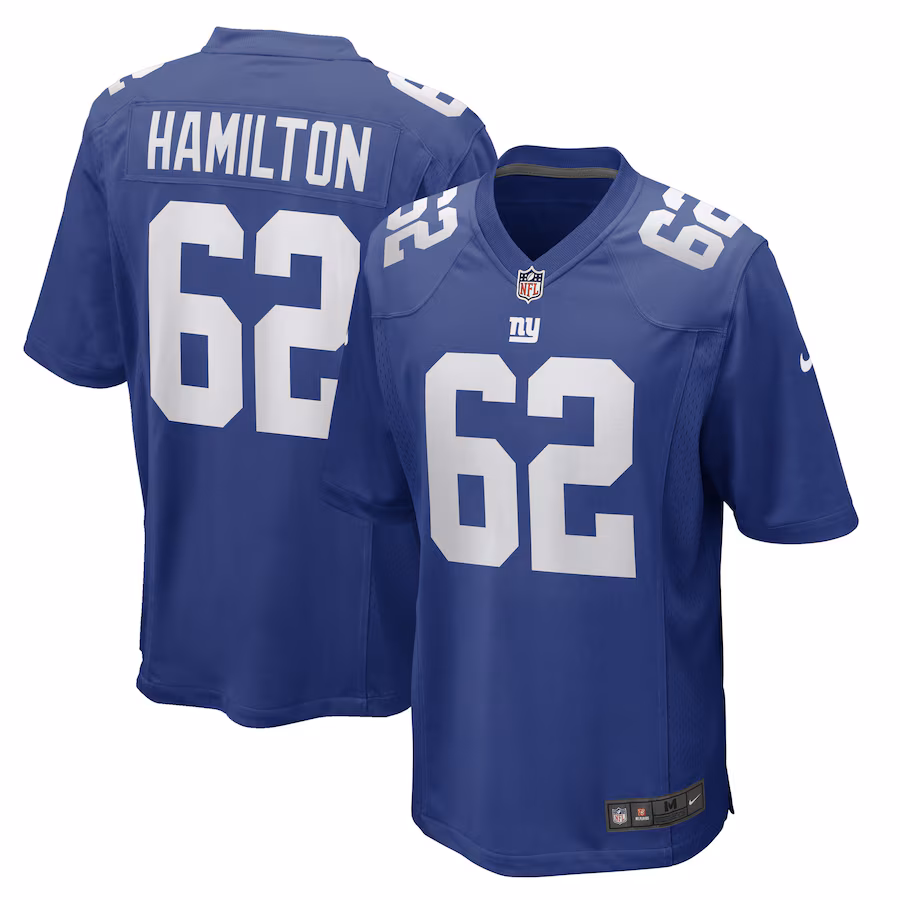 Men's New York Giants Devery Hamilton Nike Royal Game Player Jersey - Ujersey NFL Shop