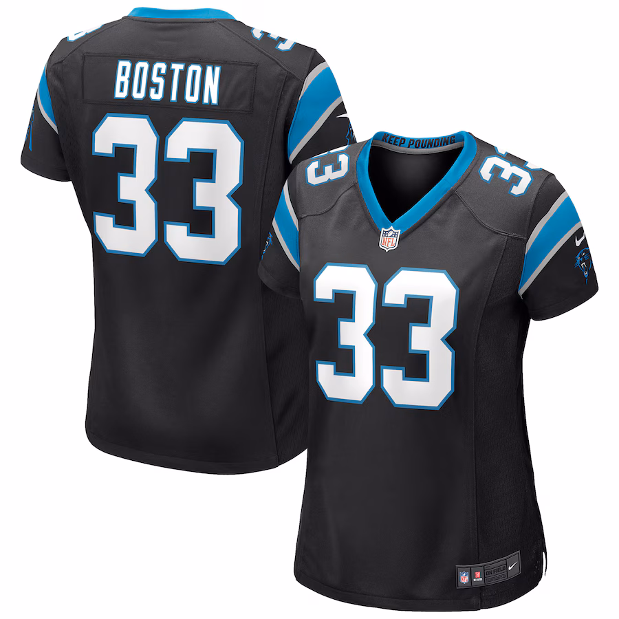 Women's Carolina Panthers Tre Boston Nike Black Game Jersey - Ujersey NFL Shop