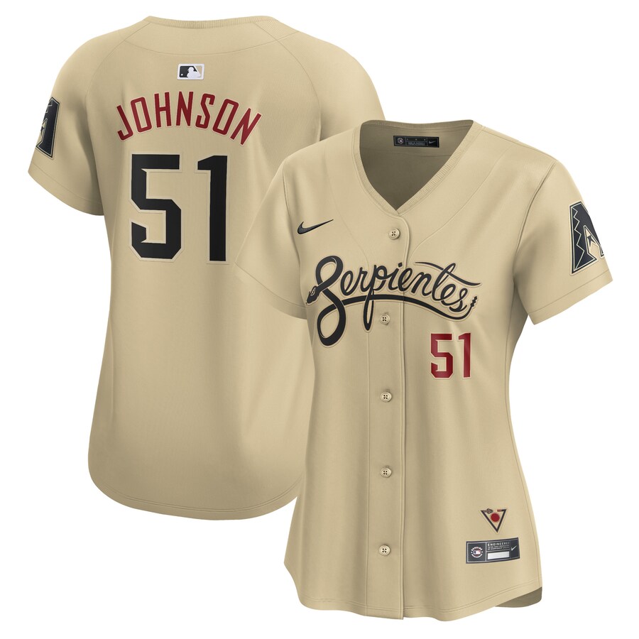 Women's Arizona Diamondbacks Randy Johnson Nike Sand City Connect Retired Player Jersey - Ujersey NFL Shop