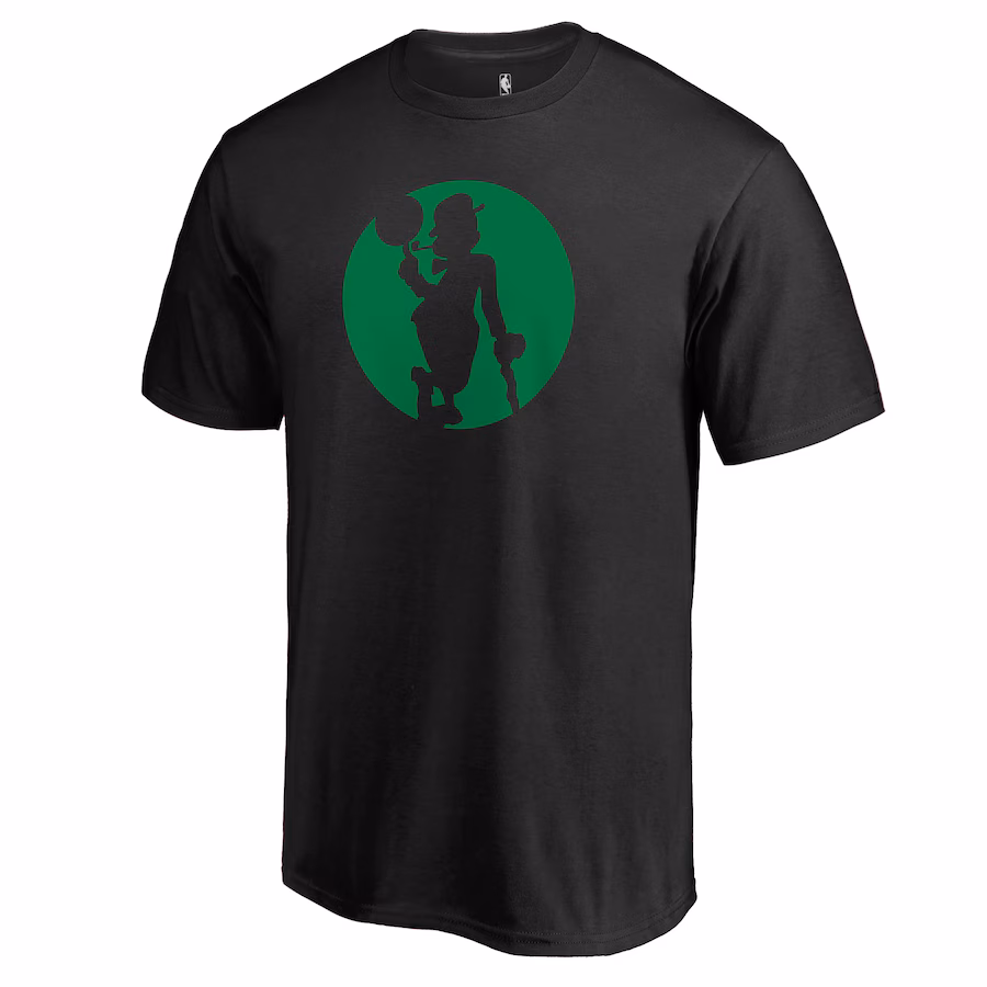 Men's Boston Celtics Black Alternate Logo T-Shirt - Ujersey