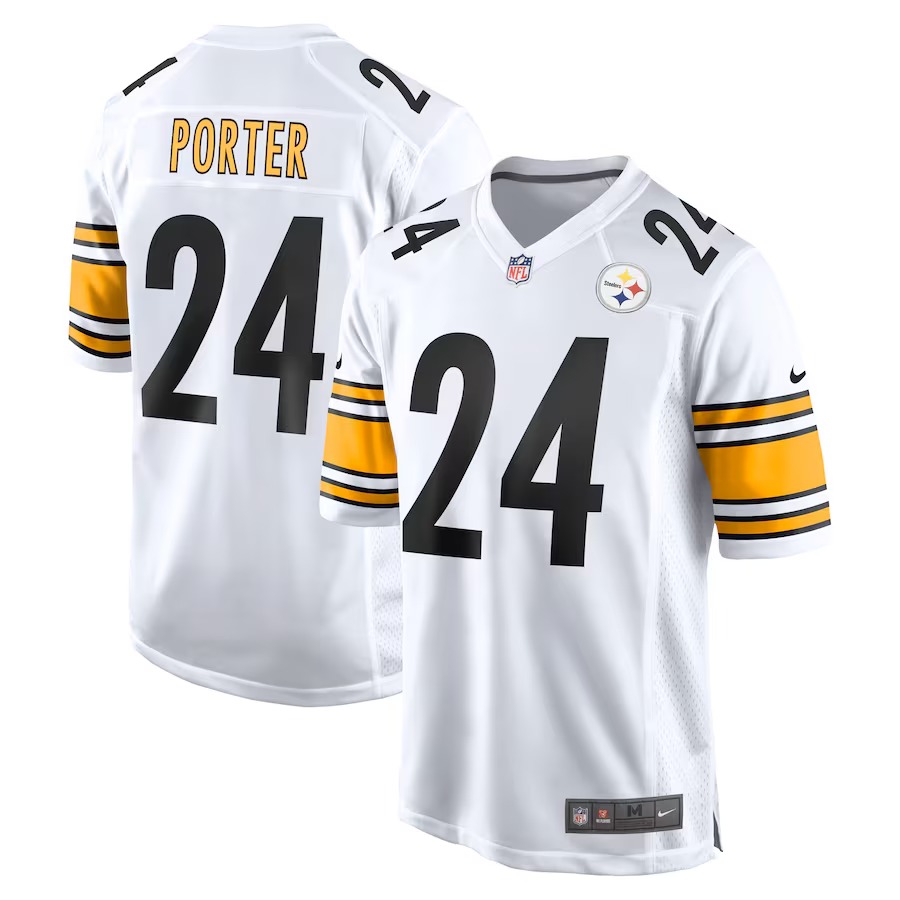 Men's Pittsburgh Steelers Joey Porter Jr. Nike White Away Game Jersey - Ujersey NFL Shop