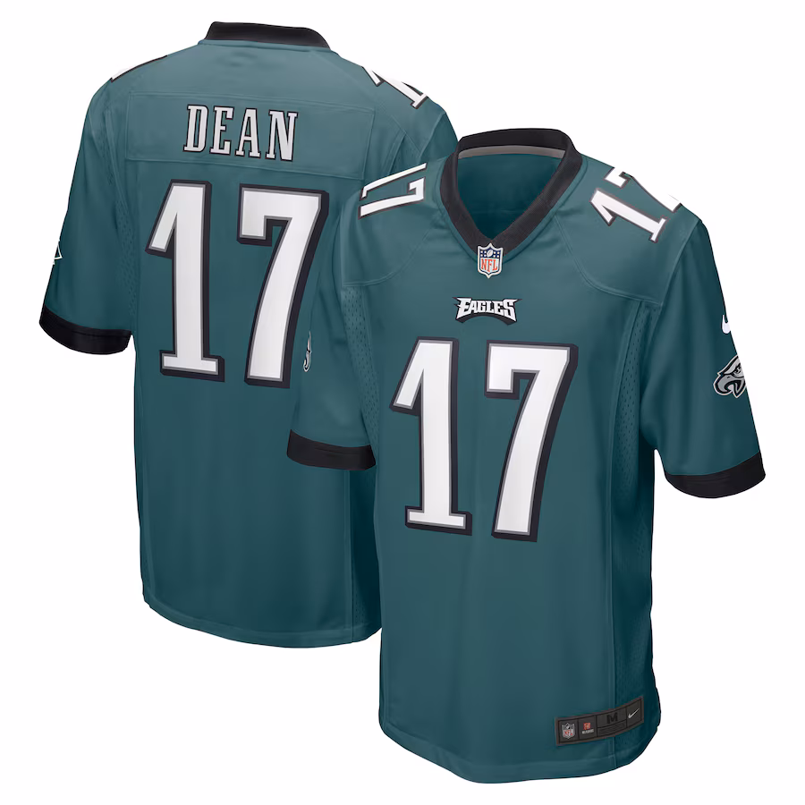 Men's Philadelphia Eagles Nakobe Dean Nike Green Player Game Jersey - Ujersey NFL Shop