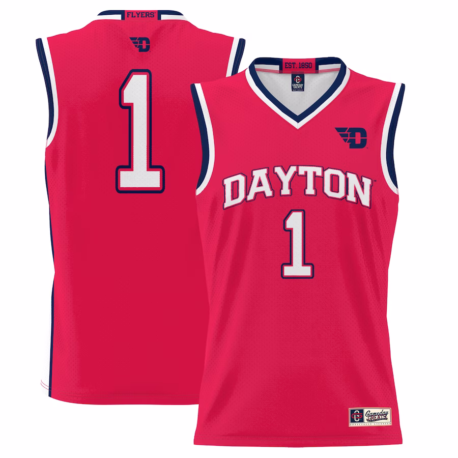 #1 Dayton Flyers GameDay Greats Youth Lightweight Basketball Jersey - Red - Ujersey