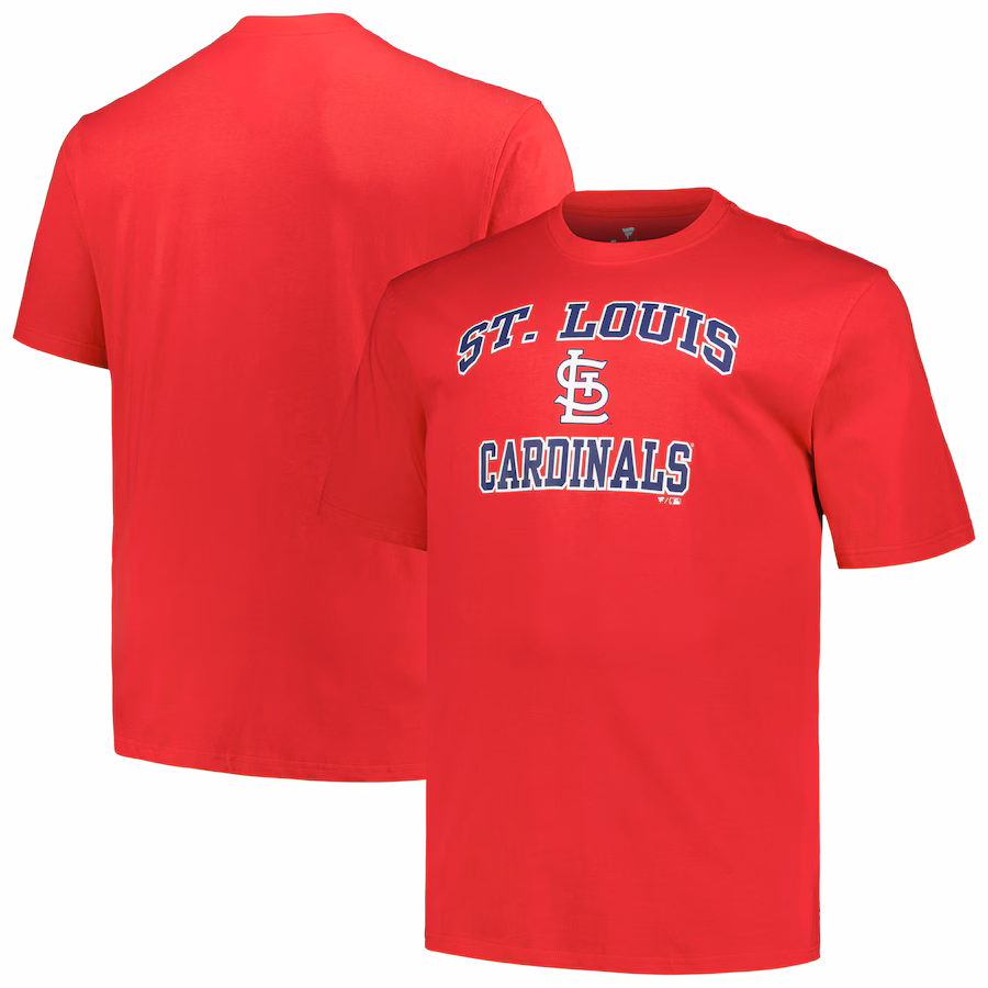 Men's St. Louis Cardinals Profile Red Big & Tall Heart & Soul T-Shirt - Ujersey