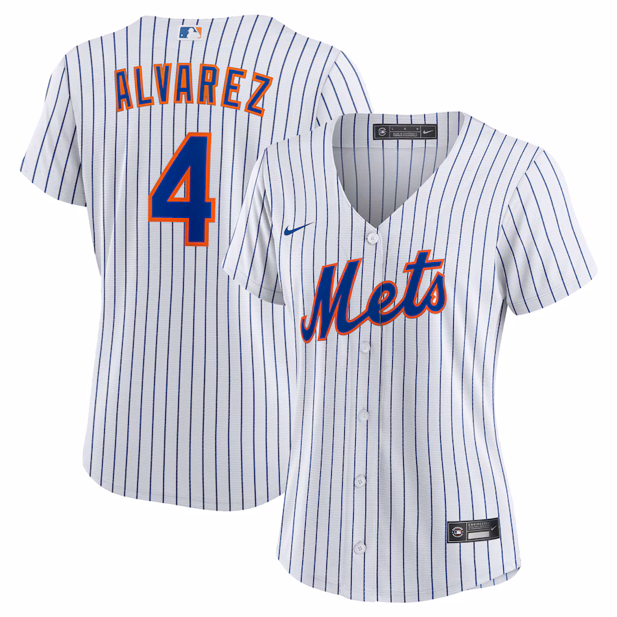 Women's New York Mets Francisco Alvarez Nike White Home Replica Jersey - Ujersey NFL Shop