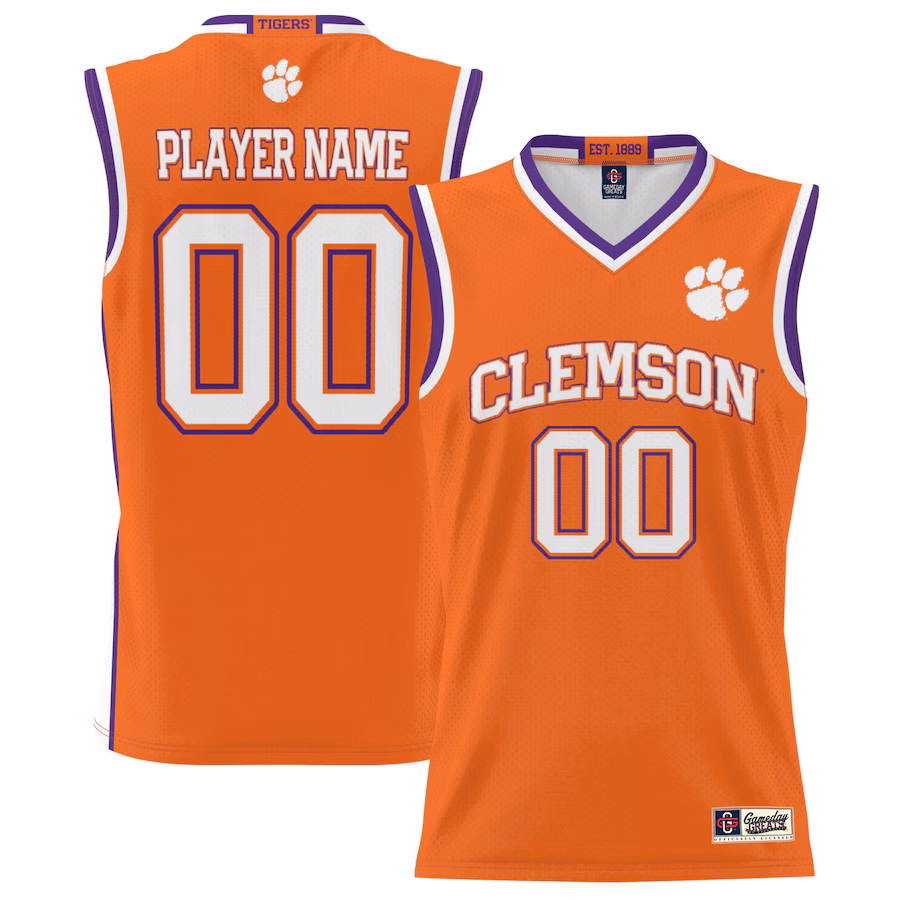 Clemson Tigers GameDay Greats Men's NIL Pick-A-Player Lightweight Basketball Jersey - Orange - Ujersey NFL Shop