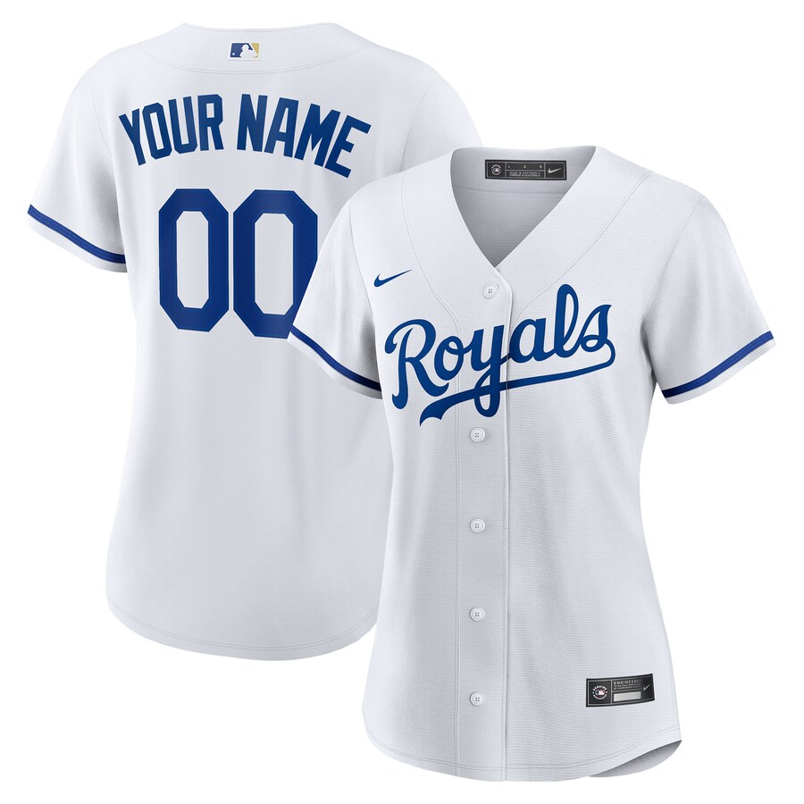 Women's Kansas City Royals Nike White Replica Custom Jersey - Ujersey NFL Shop