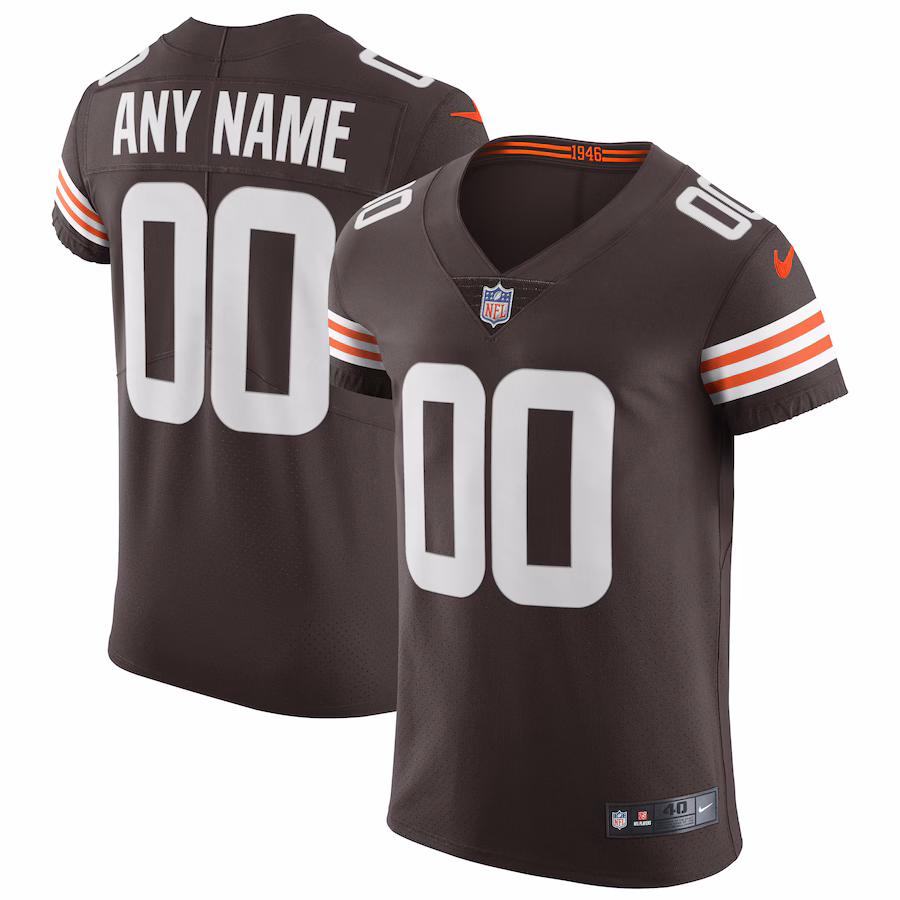 Men's Cleveland Browns Nike Brown Vapor Elite Custom Jersey - Ujersey NFL Shop