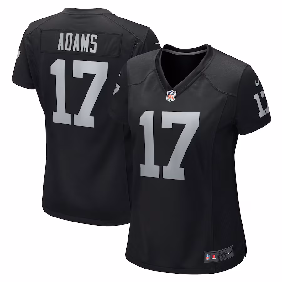 Women's Las Vegas Raiders Davante Adams Nike Black Player Jersey - Ujersey NFL Shop