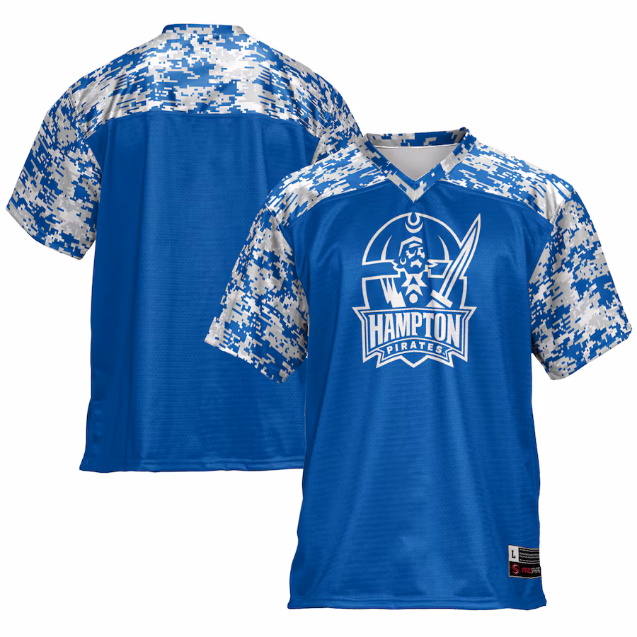Men's GameDay Greats Royal Hampton Pirates Football Jersey - Ujersey