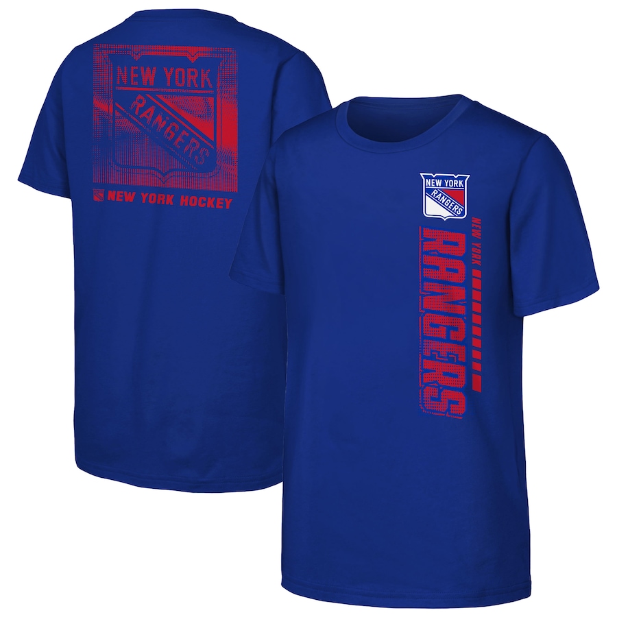 Youth New York Rangers Blue Atmosphere T-Shirt - Ujersey NFL Shop