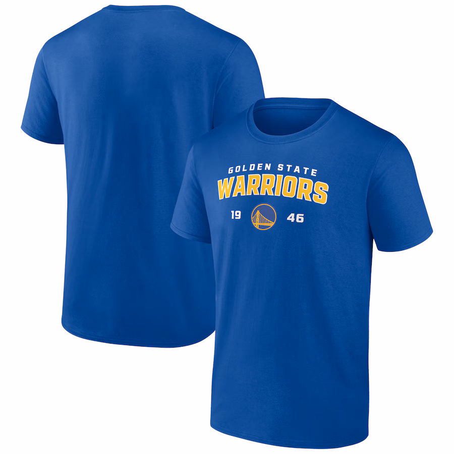 Men's Golden State Warriors Royal Rebel Logo T-Shirt - Ujersey