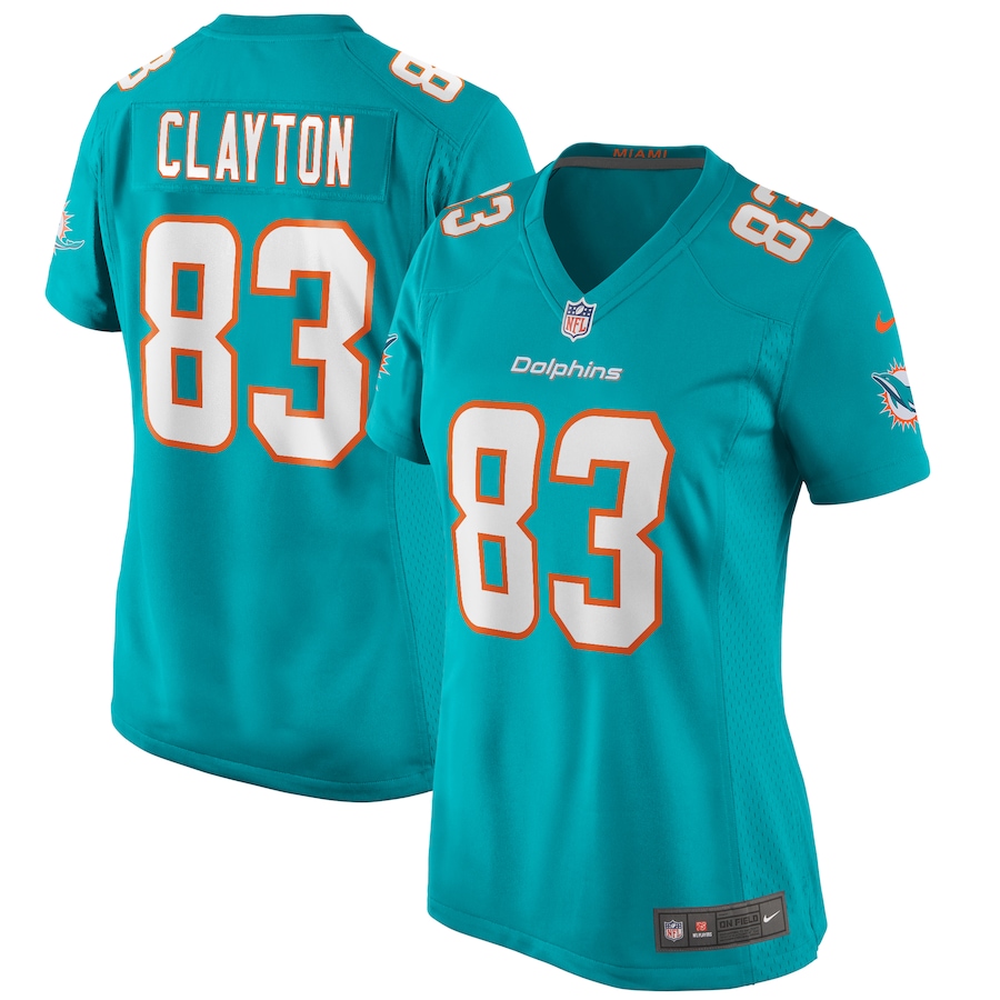 Women's Miami Dolphins Mark Clayton Nike Aqua Game Retired Player Jersey - Ujersey NFL Shop