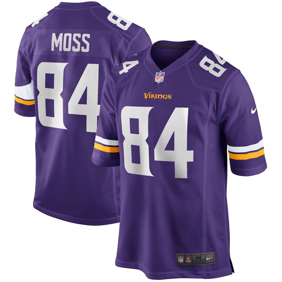Men's Minnesota Vikings Randy Moss Nike Purple Game Retired Player Jersey - Ujersey NFL Shop