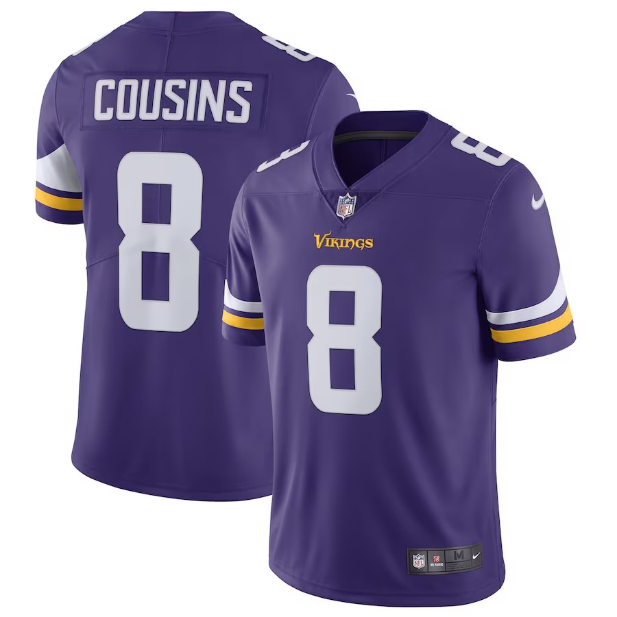 Men's Minnesota Vikings Kirk Cousins Nike Purple Vapor Untouchable Limited Jersey - Ujersey NFL Shop