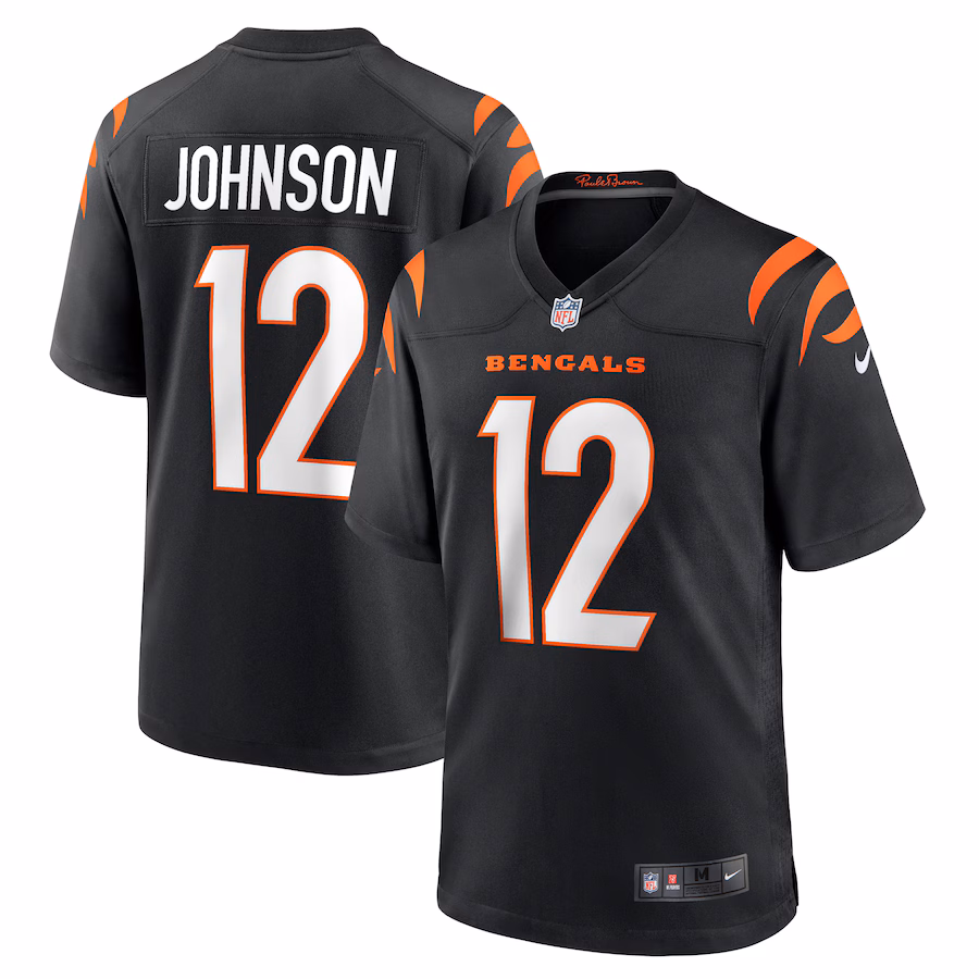 Men's Cincinnati Bengals Tyron Johnson Nike Black Home Game Player Jersey - Ujersey NFL Shop