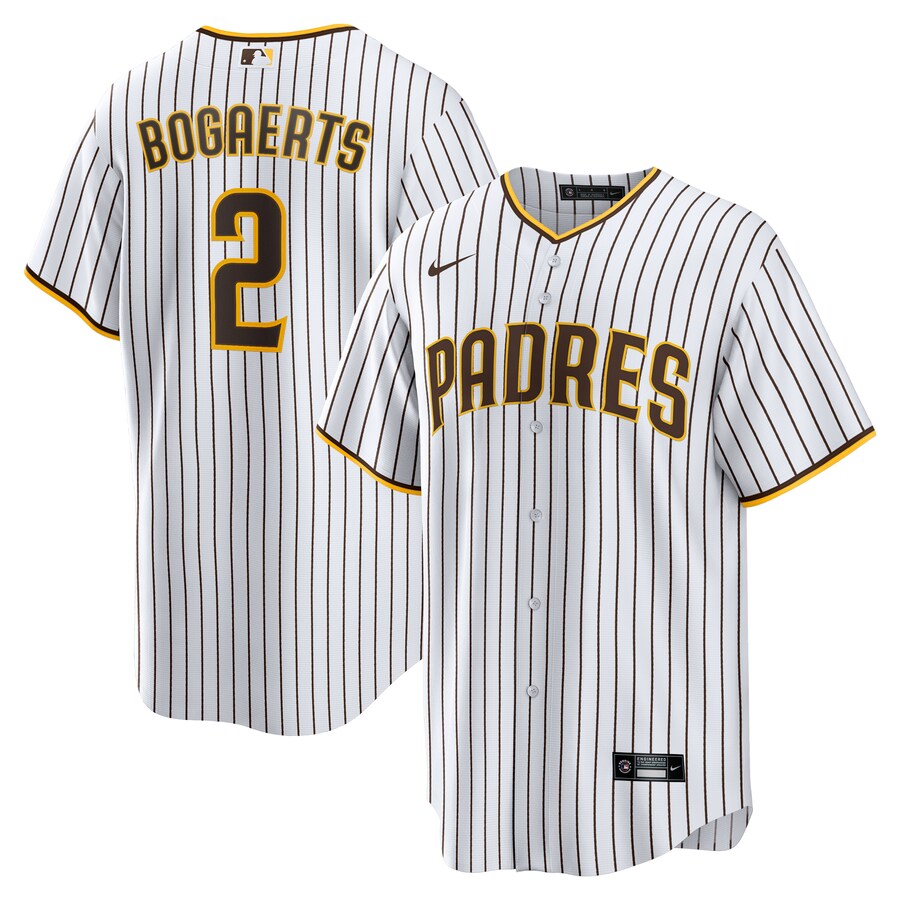 Men's San Diego Padres Xander Bogaerts Nike White/Brown Home Official Replica Player Jersey - Ujersey NFL Shop