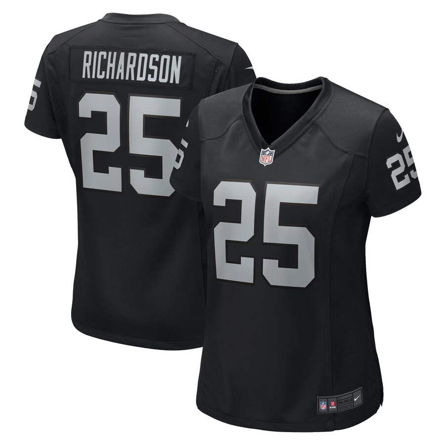 Women's Las Vegas Raiders Decamerion Richardson Nike Black Game Jersey - Ujersey NFL Shop