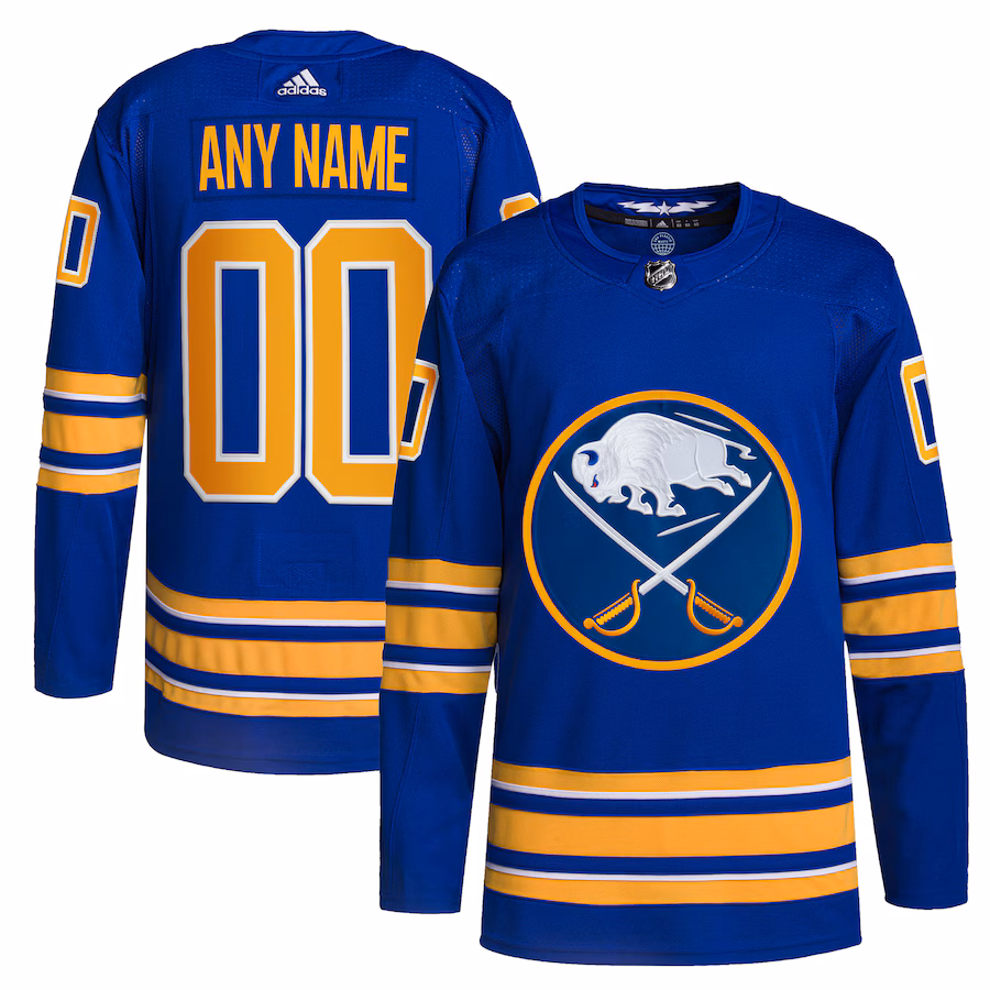 Men's Buffalo Sabres adidas Royal Home Primegreen Authentic Custom Jersey - Ujersey NFL Shop