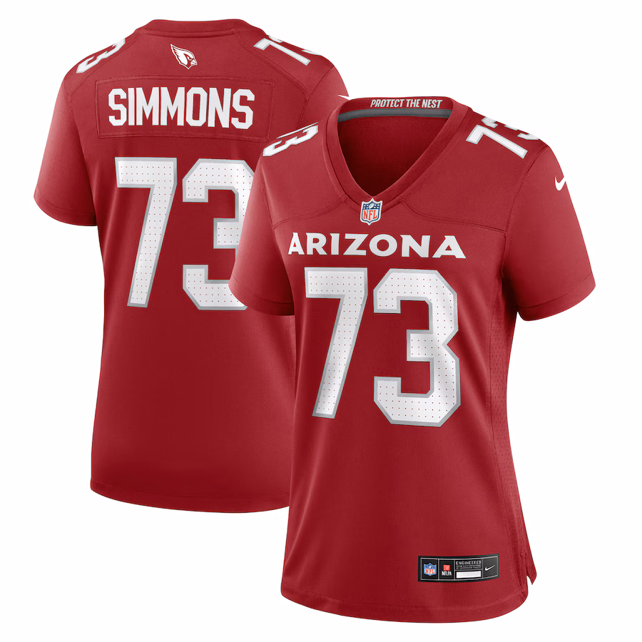 Women's Arizona Cardinals Lachavious Simmons Nike  Cardinal Team Game Jersey - Ujersey