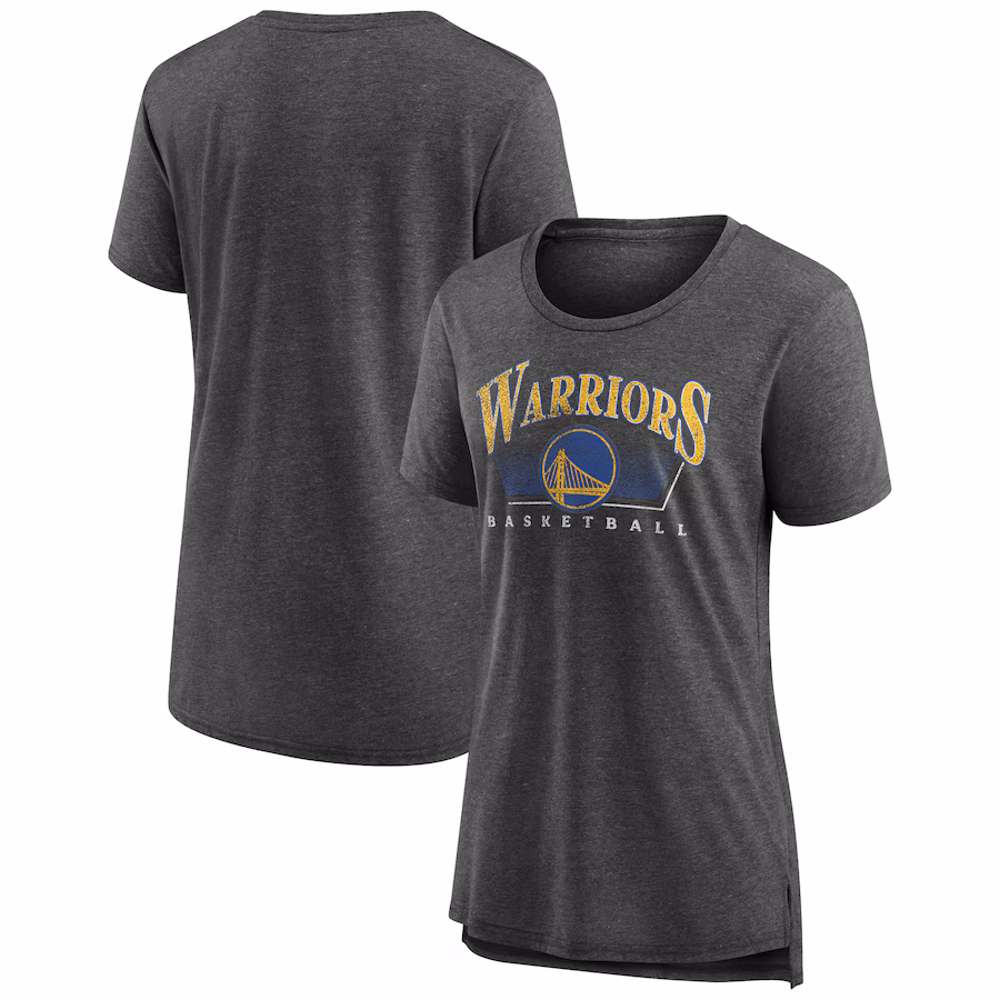 Women's Golden State Warriors Gray Selection Tri-Blend T-Shirt - Ujersey