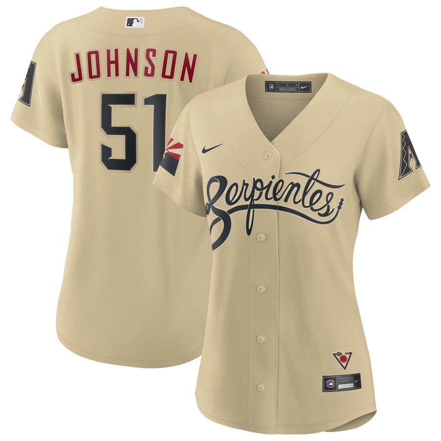 Women's Arizona Diamondbacks Randy Johnson Nike Sand City Connect Replica Player Jersey - Ujersey NFL Shop