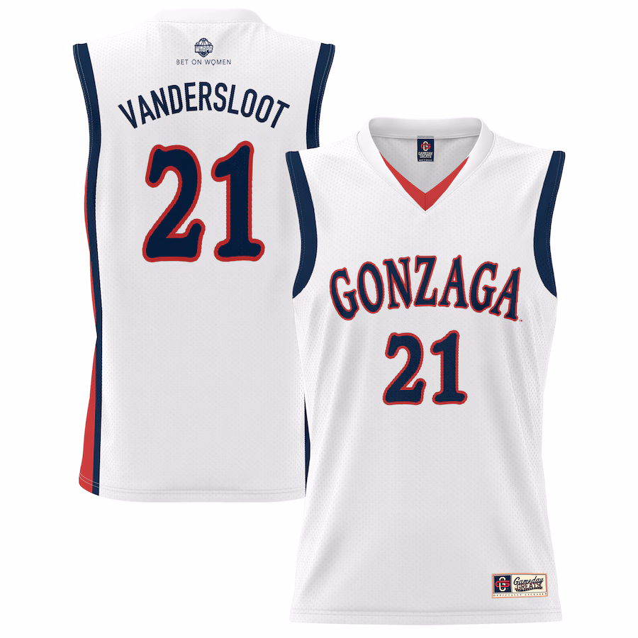 Unisex GameDay Greats Courtney Vandersloot White Gonzaga Bulldogs Lightweight Basketball Alumni Jersey - Ujersey NFL Shop