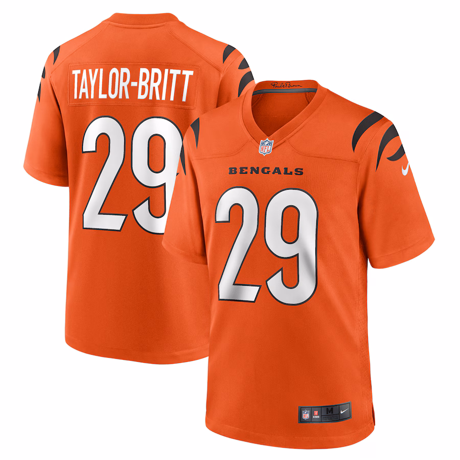 Men's Cincinnati Bengals Cam Taylor-Britt Nike  Orange Alternate Game Jersey - Ujersey NFL Shop