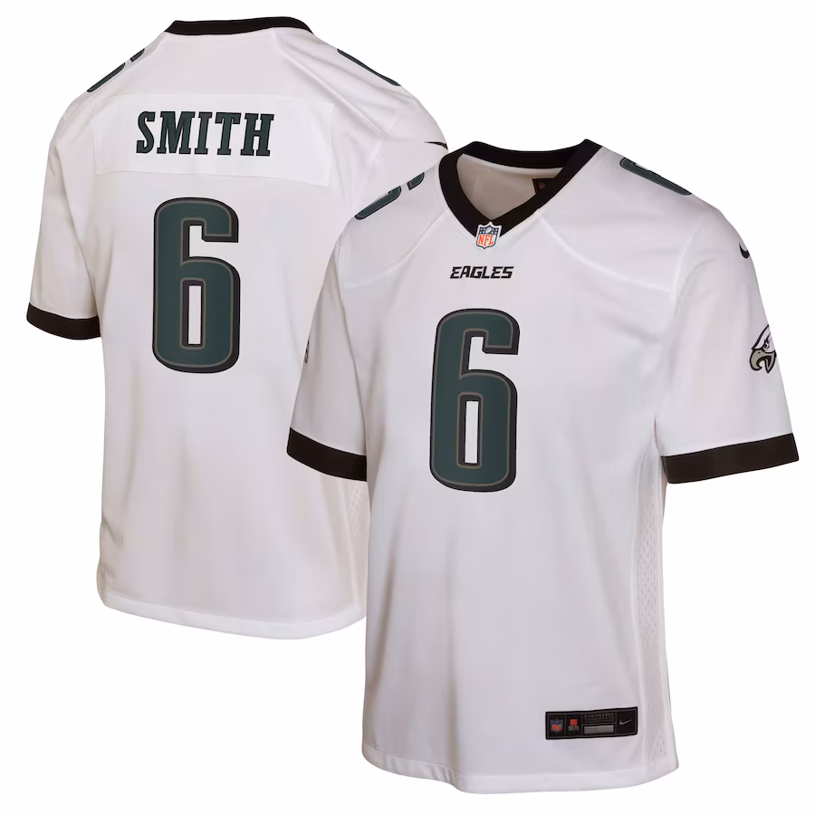 Youth Philadelphia Eagles DeVonta Smith Nike White Game Jersey - Ujersey NFL Shop