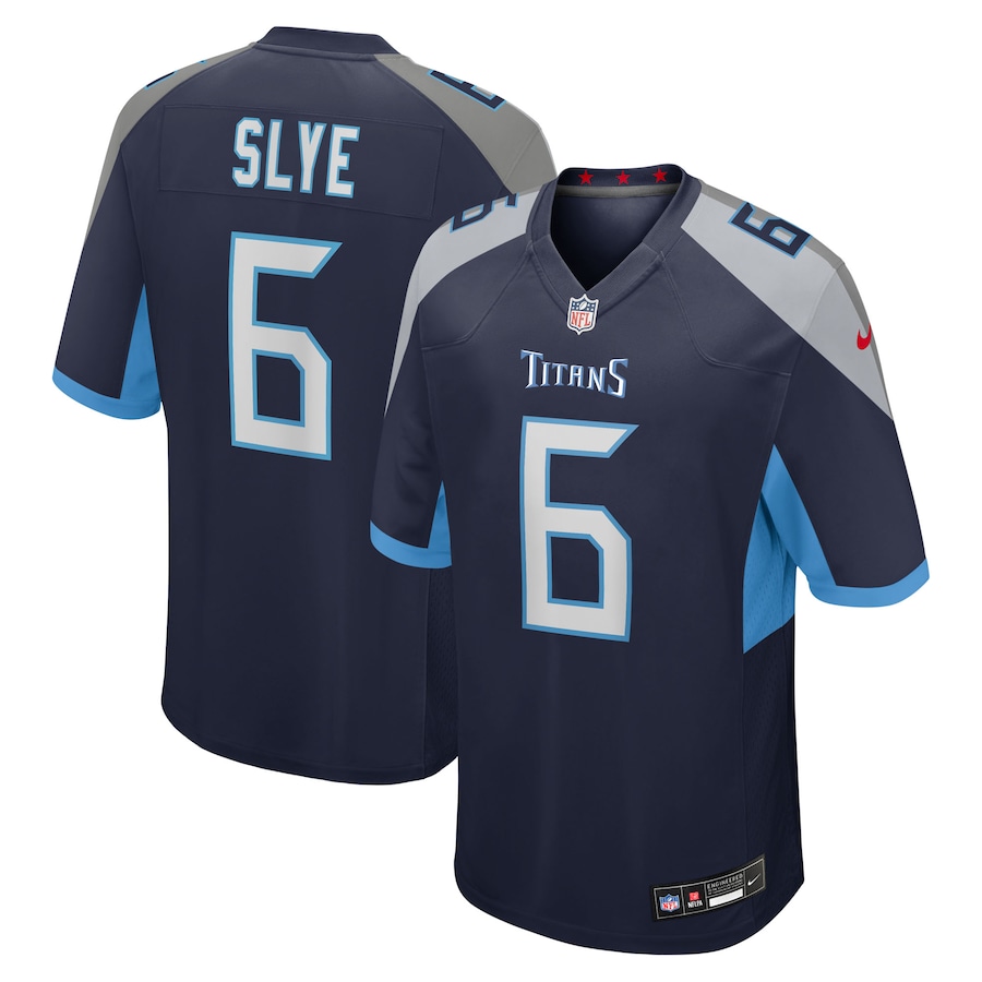 Men's Tennessee Titans Joey Slye Nike Navy Team Game Jersey - Ujersey