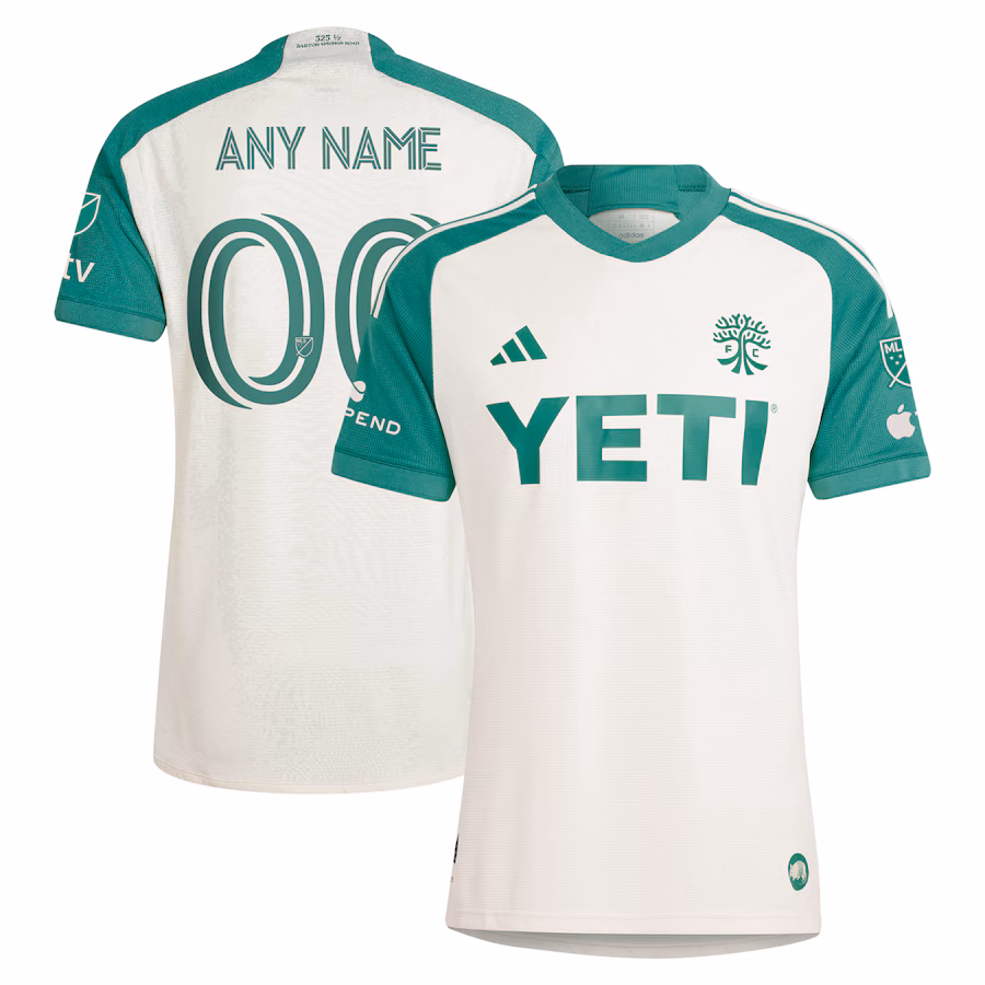 Men's Austin FC  adidas Tan 2024 The Armadillo Kit Authentic Custom Jersey - Ujersey NFL Shop