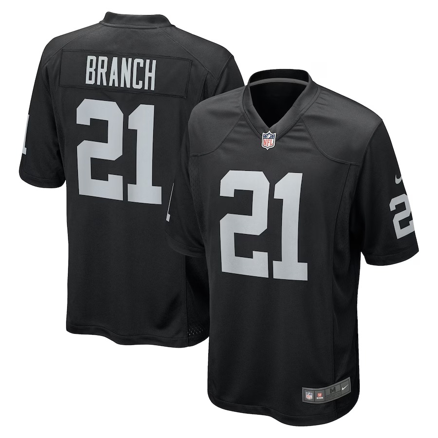 Men's Las Vegas Raiders Cliff Branch Nike Black Retired Player Game Jersey - Ujersey NFL Shop