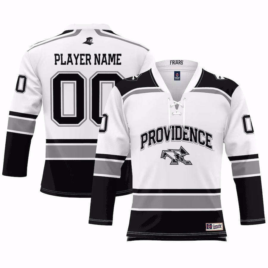 Providence Friars GameDay Greats Unisex NIL Pick-A-Player Women's Ice Hockey Jersey - White - Ujersey NFL Shop