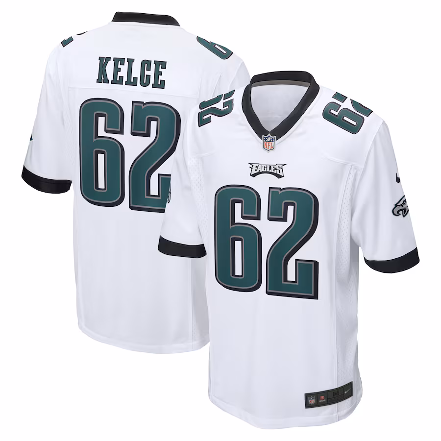Men's Philadelphia Eagles Jason Kelce Nike White  Game Jersey - Ujersey NFL Shop