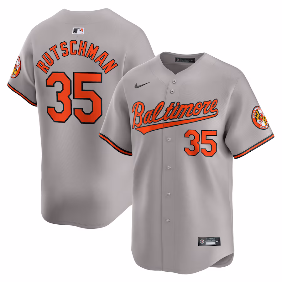 Men's Baltimore Orioles Adley Rutschman Nike Orange Road Limited Player Jersey - Ujersey NFL Shop