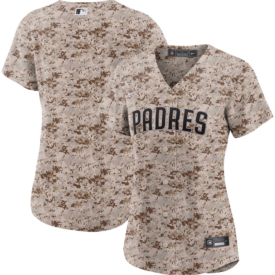 Women's San Diego Padres Nike Camo USMC Alternate Replica Team Jersey - Ujersey NFL Shop