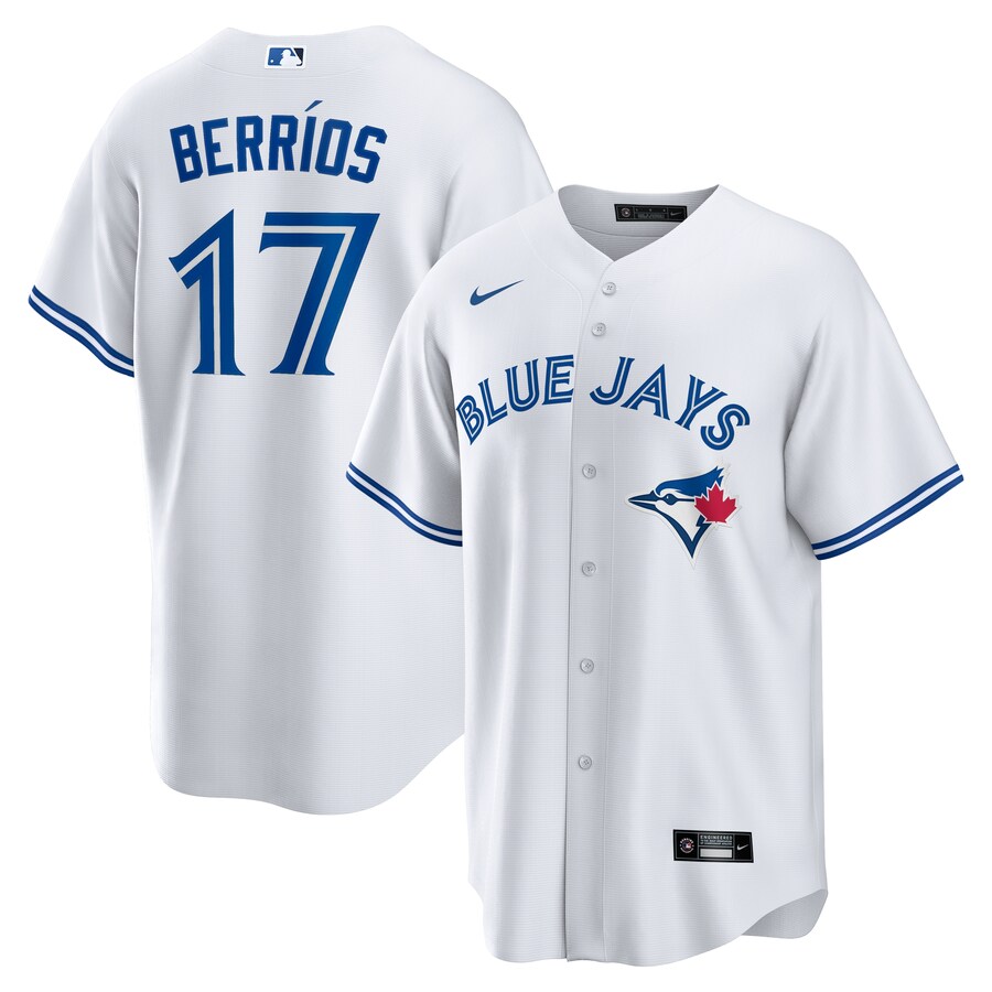 Men's Toronto Blue Jays Jose Berrios Nike White Home Replica Jersey - Ujersey NFL Shop