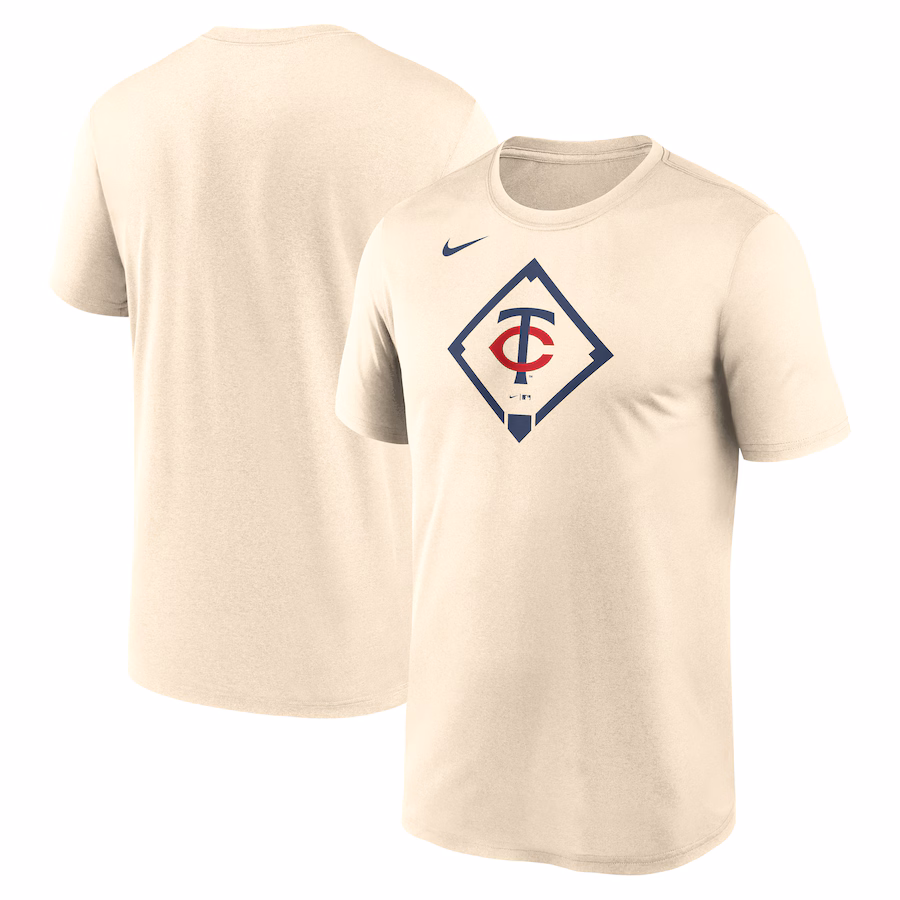 Men's Minnesota Twins Nike Cream Icon Legend Performance T-Shirt - Ujersey NFL Shop