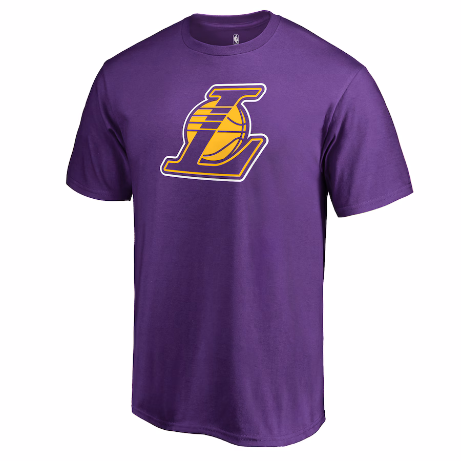 Men's Los Angeles Lakers Purple Alternate Logo T-Shirt - Ujersey
