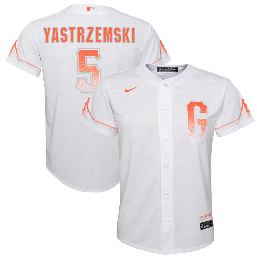 Youth San Francisco Giants Mike Yastrzemski Nike White City Connect Replica Player Jersey - Ujersey NFL Shop