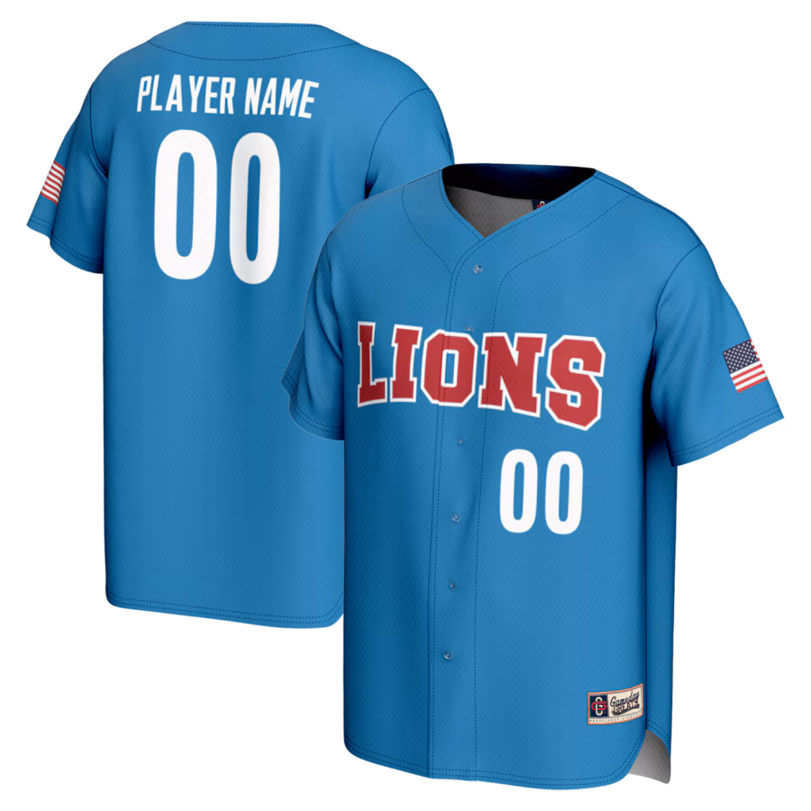 Loyola Marymount Lions GameDay Greats NIL Pick-A-Player Lightweight Baseball Jersey - Blue - Ujersey