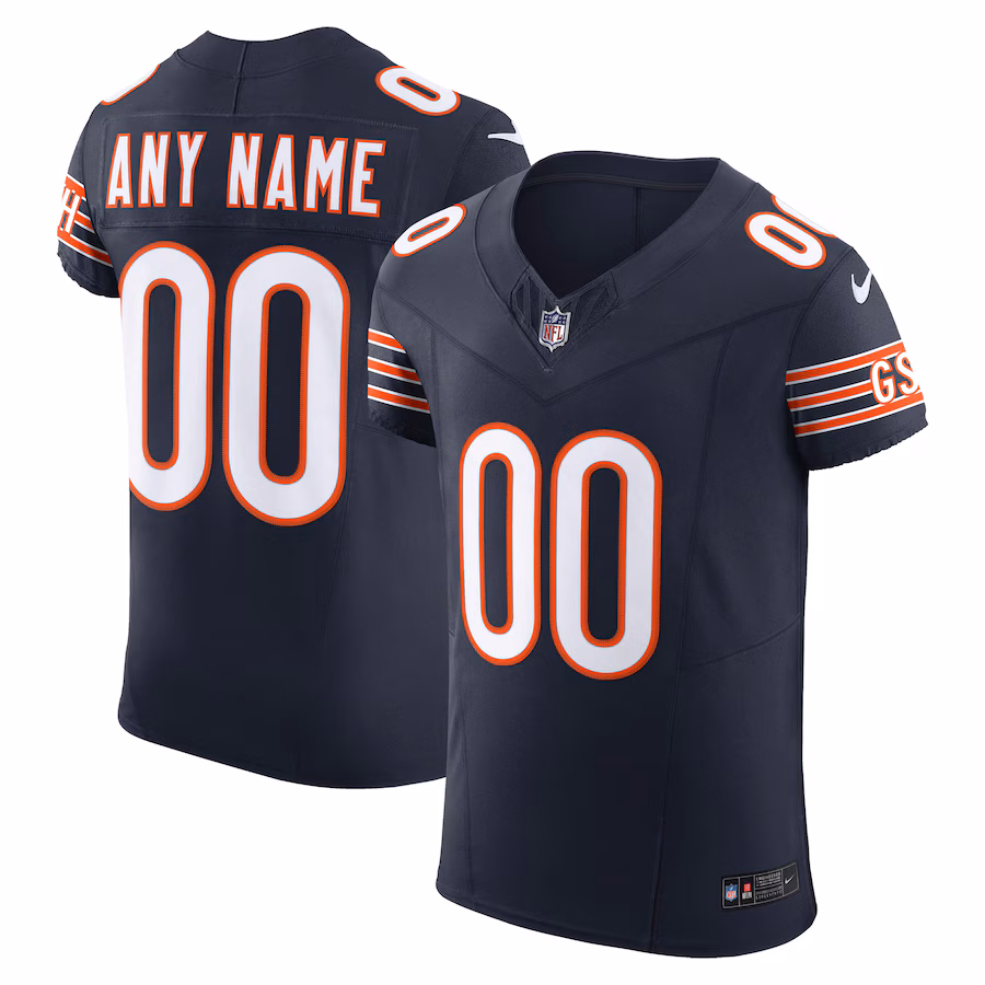 Men's Chicago Bears Nike Navy Vapor F.U.S.E. Elite Custom Jersey - Ujersey NFL Shop