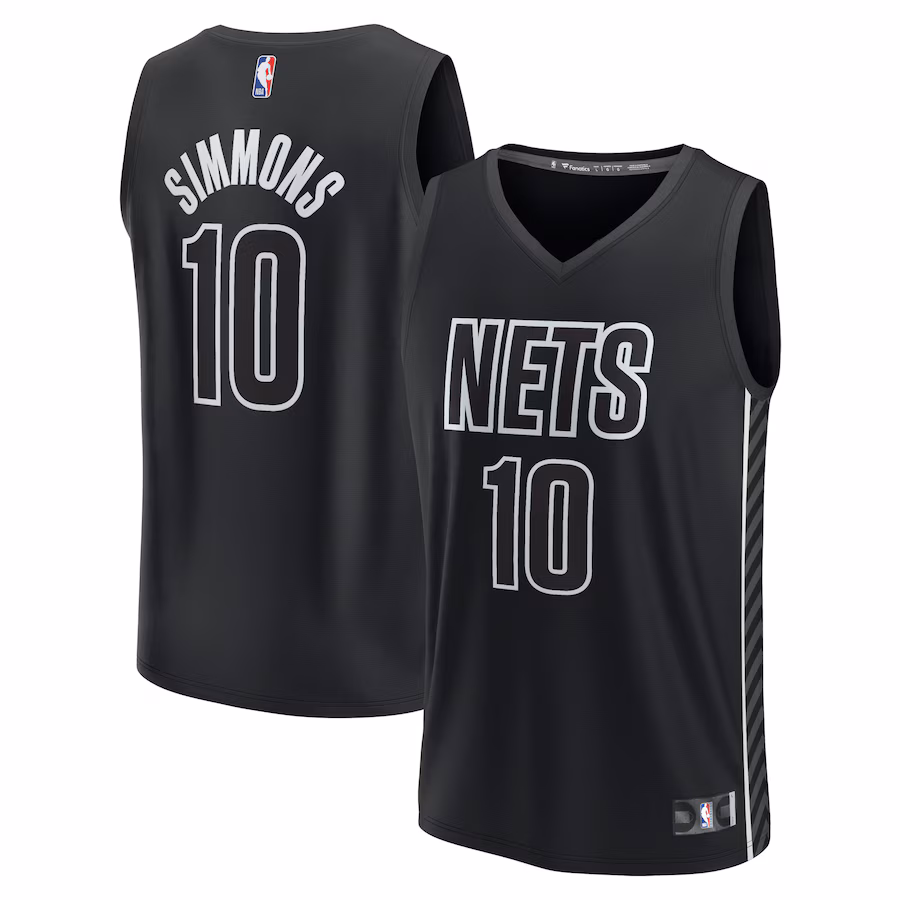 Men's Brooklyn Nets Ben Simmons Fanatics Black Fast Break Replica Player Jersey - Statement Edition - Ujersey NFL Shop