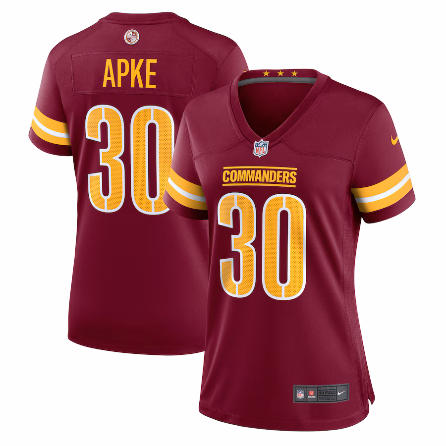 Women's Washington Commanders Troy Apke Nike  Burgundy  Game Jersey - Ujersey NFL Shop