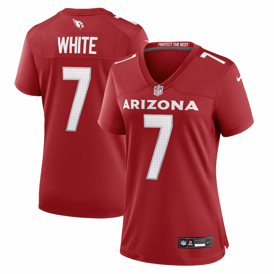Women's Arizona Cardinals Kyzir White Nike Cardinal Team Game Jersey - Ujersey