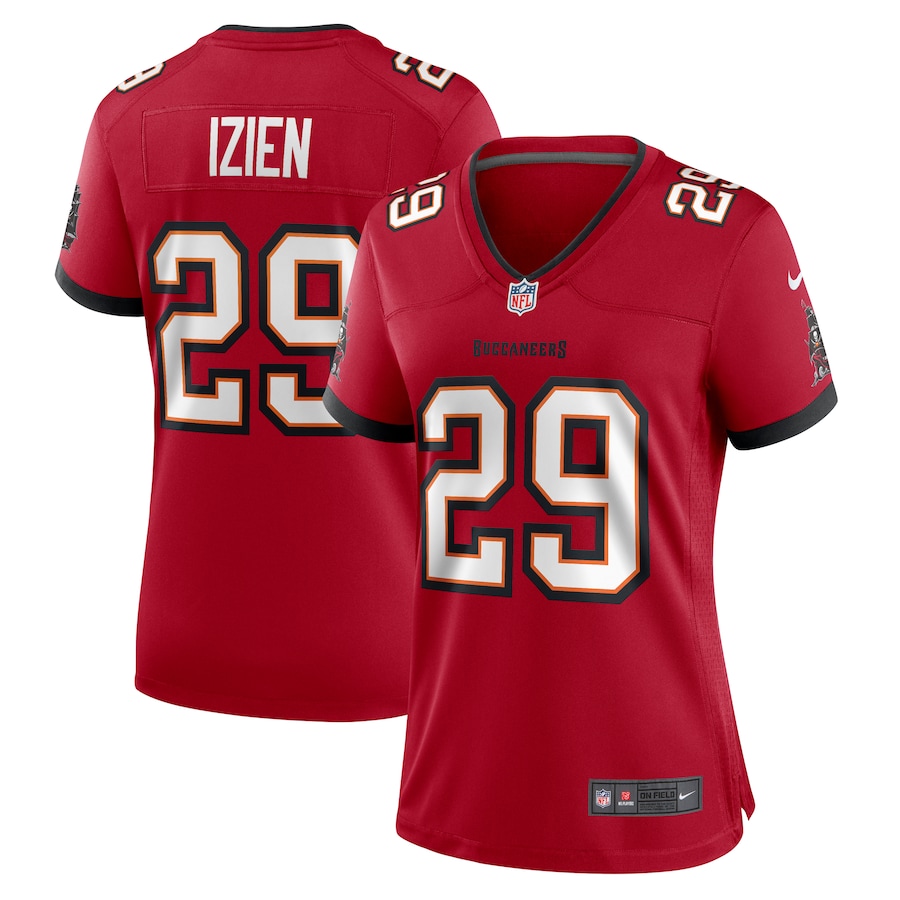 Women's Tampa Bay Buccaneers Christian Izien Nike  Red  Game Jersey - Ujersey NFL Shop